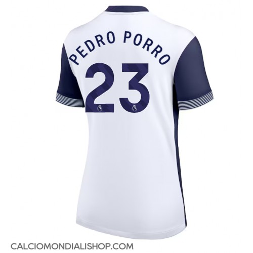 Maglie da calcio Tottenham Hotspur Pedro Porro #23 Prima Maglia Femminile 2024-25 Manica Corta